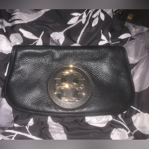 Gorgeous TORY BURCH clutch + gold chain - Picture 2 of 4
